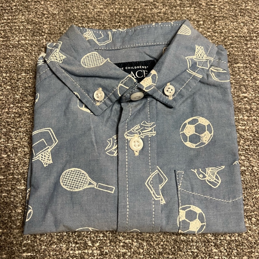 The Children's Place Toddler Boys Short Sleeve Button Down Shirt
